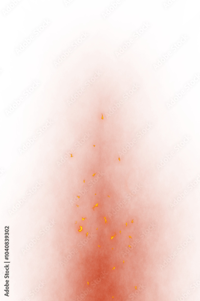 Fototapeta premium Fiery Ember Glow with Flowing Light Sparks and Warm Effect