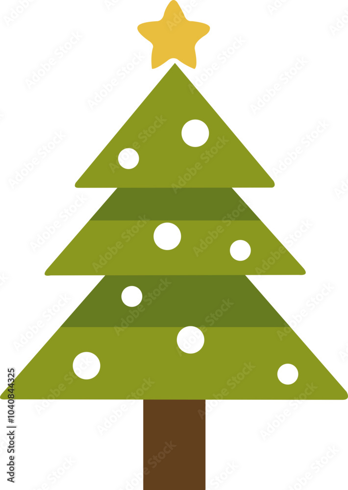 Fototapeta premium Christmas tree Illustration