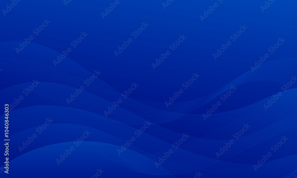 Abstract Blue Wave Background With Curved Lines Abstract Blue Wave Background With Curved Lines