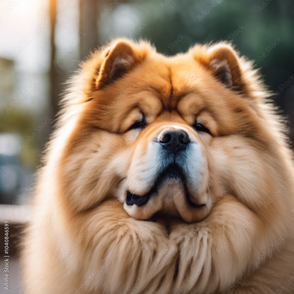 Chow Chow Dog Closeup Chow Chow Dog Closeup