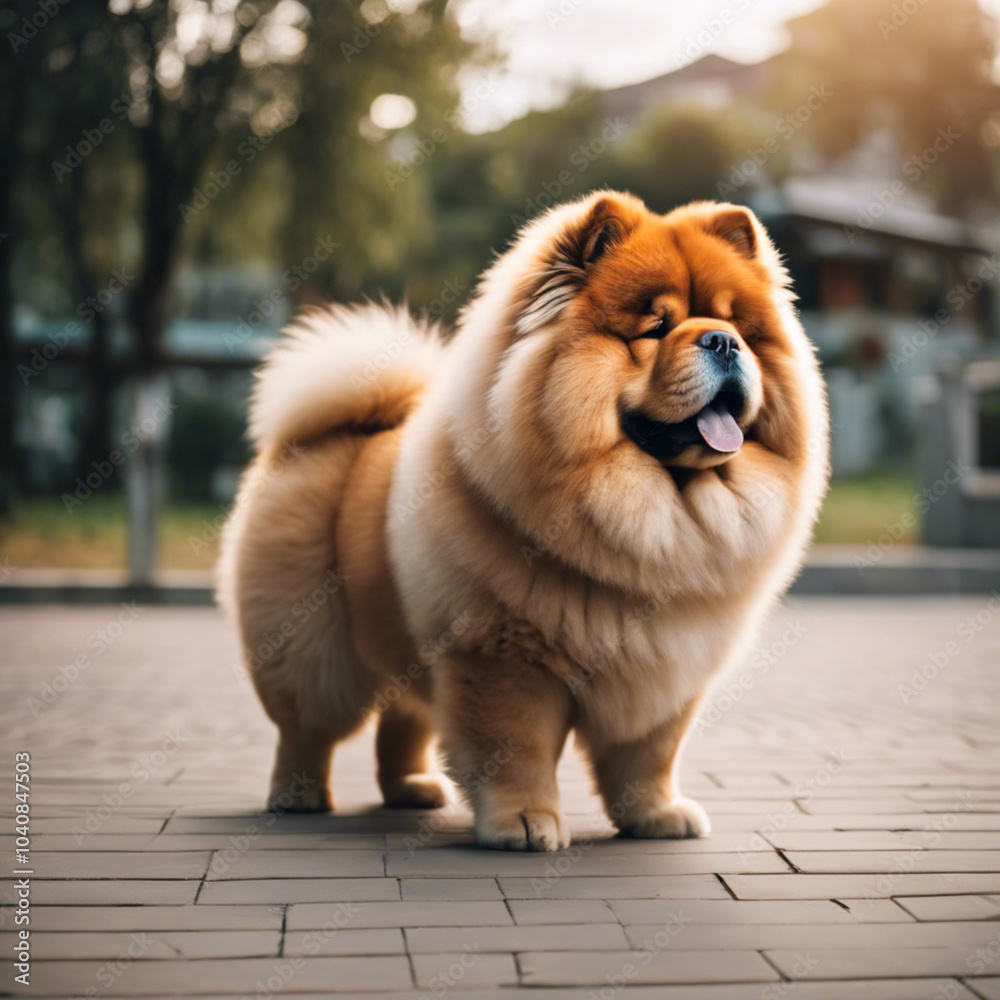 Chow Chow Dog Closeup Chow Chow Dog Closeup