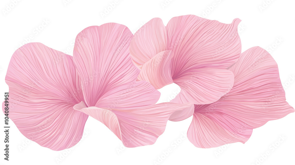 Delicate pink flower petals arranged gracefully against a dark background, highlighting their texture and beauty. Delicate pink flower petals arranged gracefully against a dark background, highlighting their texture and beauty.