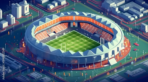 Stadium Landscape In Games 3d