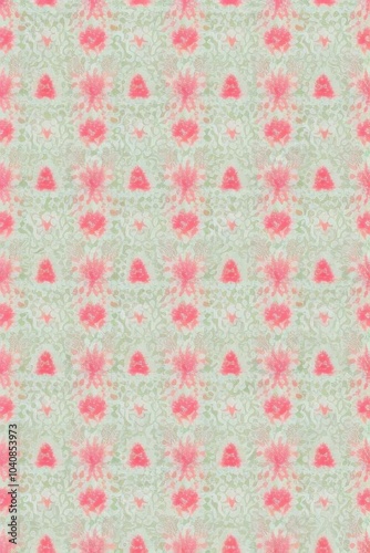 Wallpaper Mural pattern with flowers Torontodigital.ca