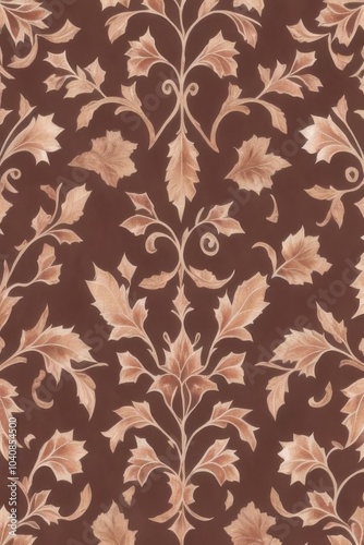 seamless background with leaves