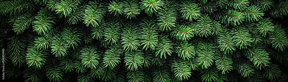 Lush Green Fir Tree Branches Background Texture Evergreen Foliage Lush Green Fir Tree Branches Background Texture Evergreen Foliage