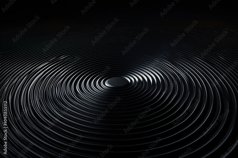 Obraz premium Dark Gradient Abstract Background with Clean Focal Points