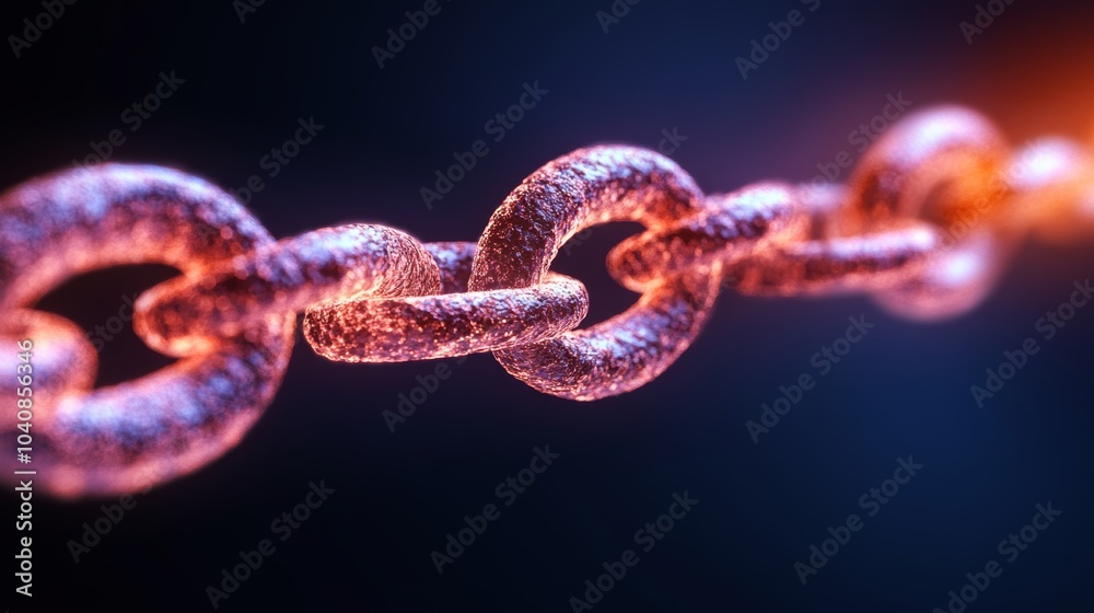 Metallic Chain Link Abstract Background Technology Connection Security Strength Metallic Chain Link Abstract Background Technology Connection Security Strength