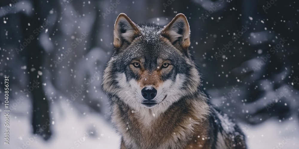 Wolf in a Winter Wonderland