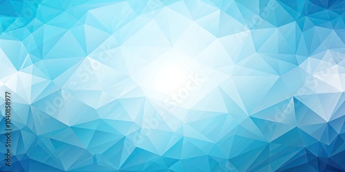 Geometric abstract background with light blue shapes