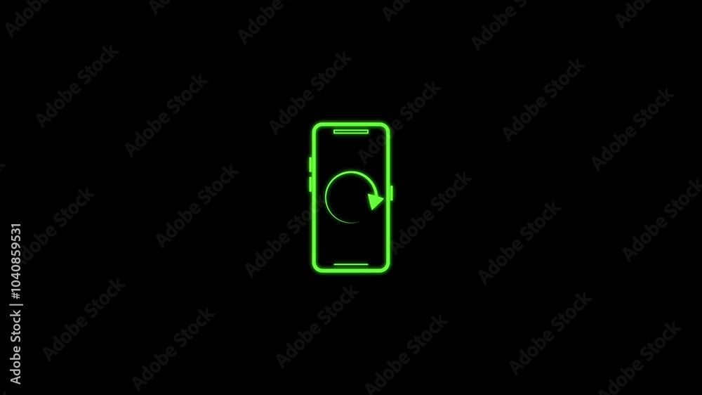 Rotate mobile phone icon animation, transparent background, Rotate mobile phone icon animation, transparent background,