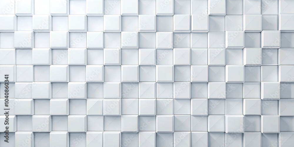 Geometric square pattern on white background Geometric square pattern on white background
