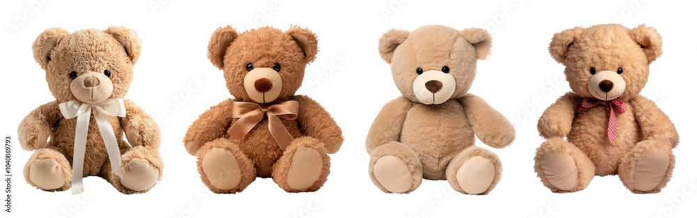 Teddy bear doll png cut out element set Teddy bear doll png cut out element set