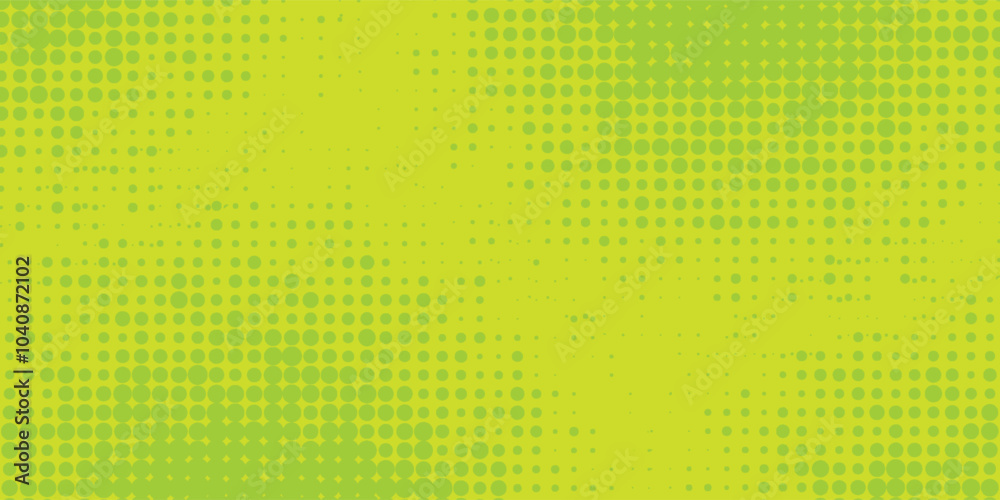 Dots halftone yellow green color pattern gradient texture background vector