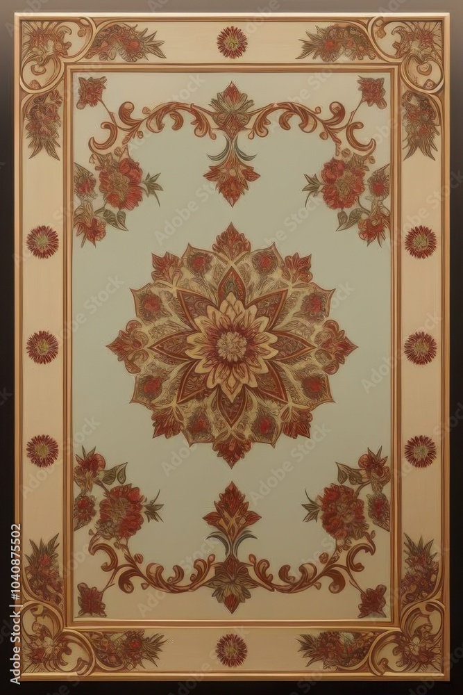 Obraz premium flowers pattern wallpaper