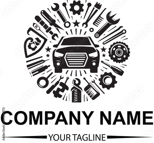 vector car service logo