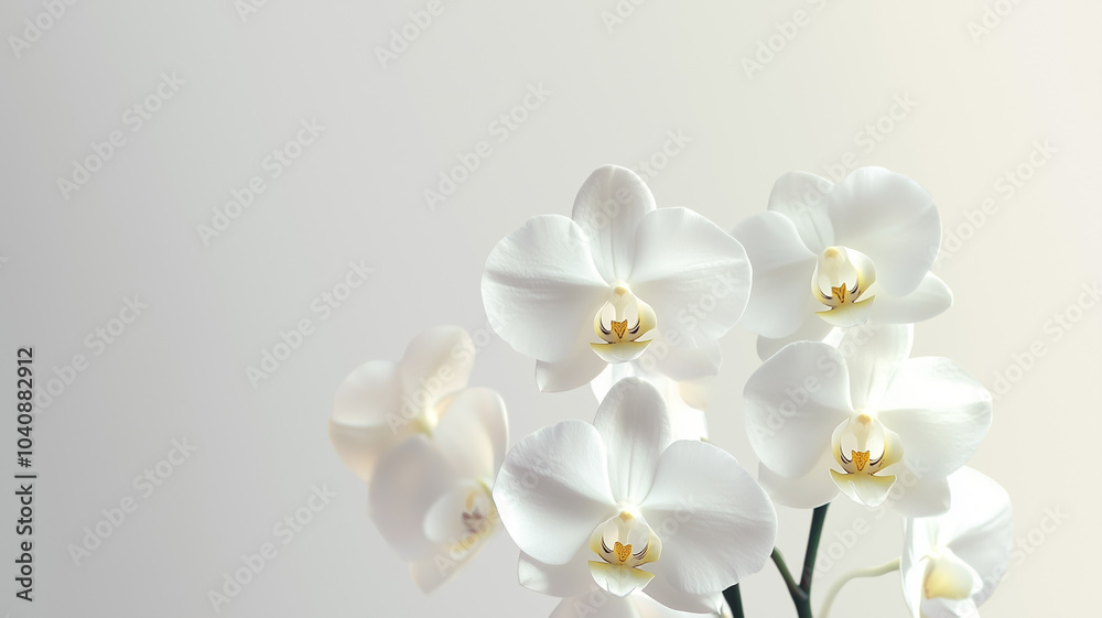 Fototapeta premium white orchid flower