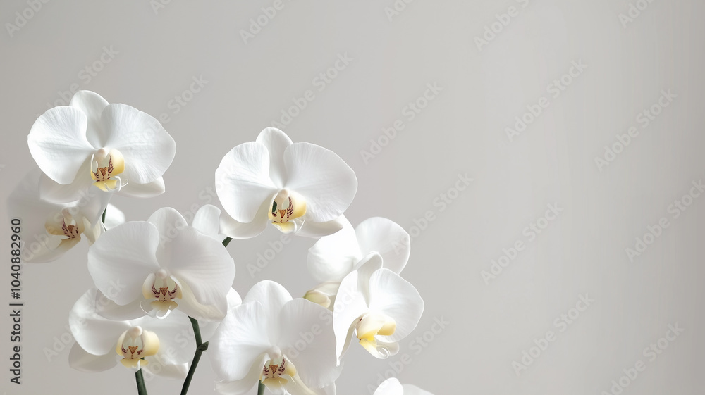 Fototapeta premium white orchid flower