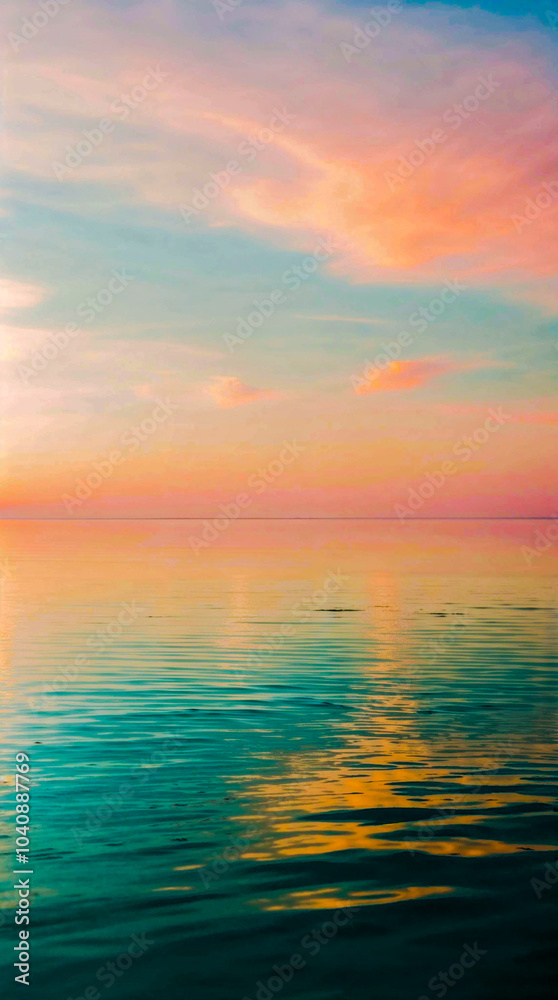 Obraz premium Calming Ocean With The Sky