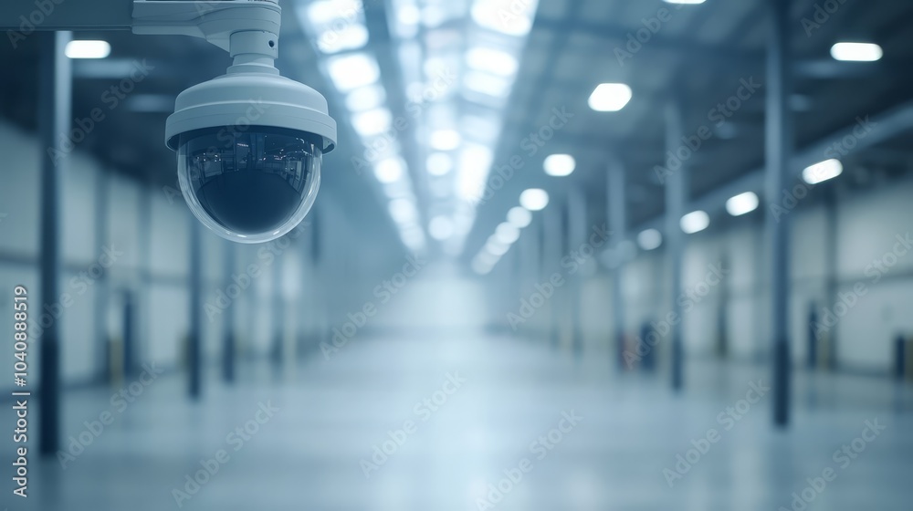 Enhancing warehouse security, advanced surveillance system safeguarding valuable assets Enhancing warehouse security, advanced surveillance system safeguarding valuable assets