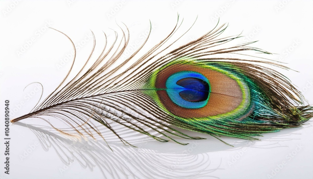 Obraz premium peacock feather close up