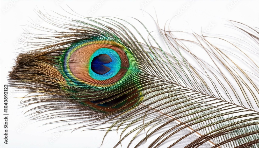 Obraz premium peacock feather close up