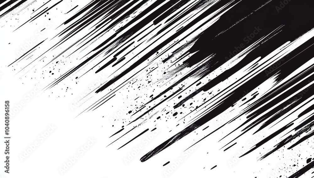 Black and white horizontal speed lines Black and white horizontal speed lines