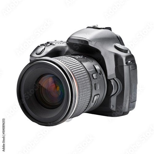 DSLR Camera HD on white photo