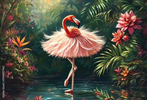 flamingo dancer photo