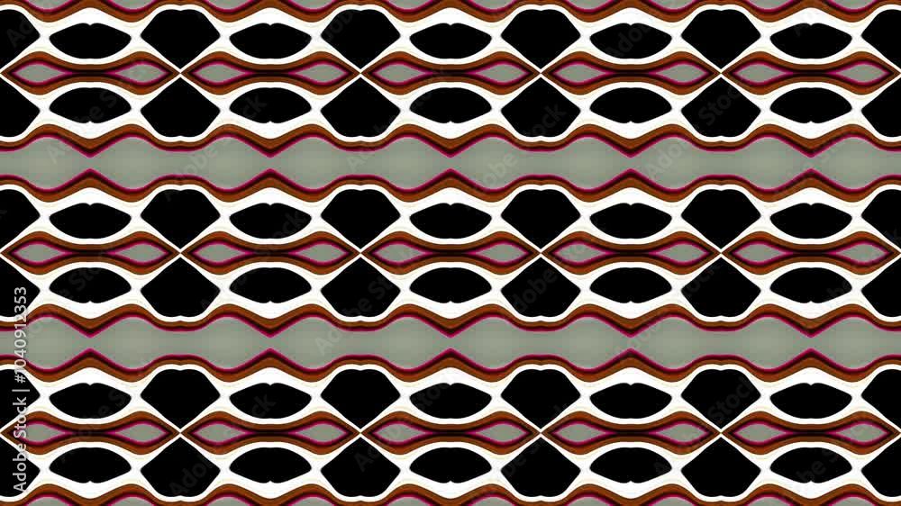 Abstract looping 4k video. Kaleidoscope wavy psychedelic background Abstract looping 4k video. Kaleidoscope wavy psychedelic background