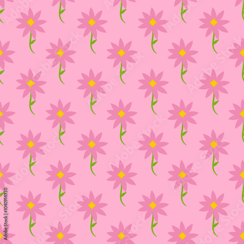 Flower illustration pattern. Flower seamless pattern background. Flower background. Floral decoration background. silhouette flower background.