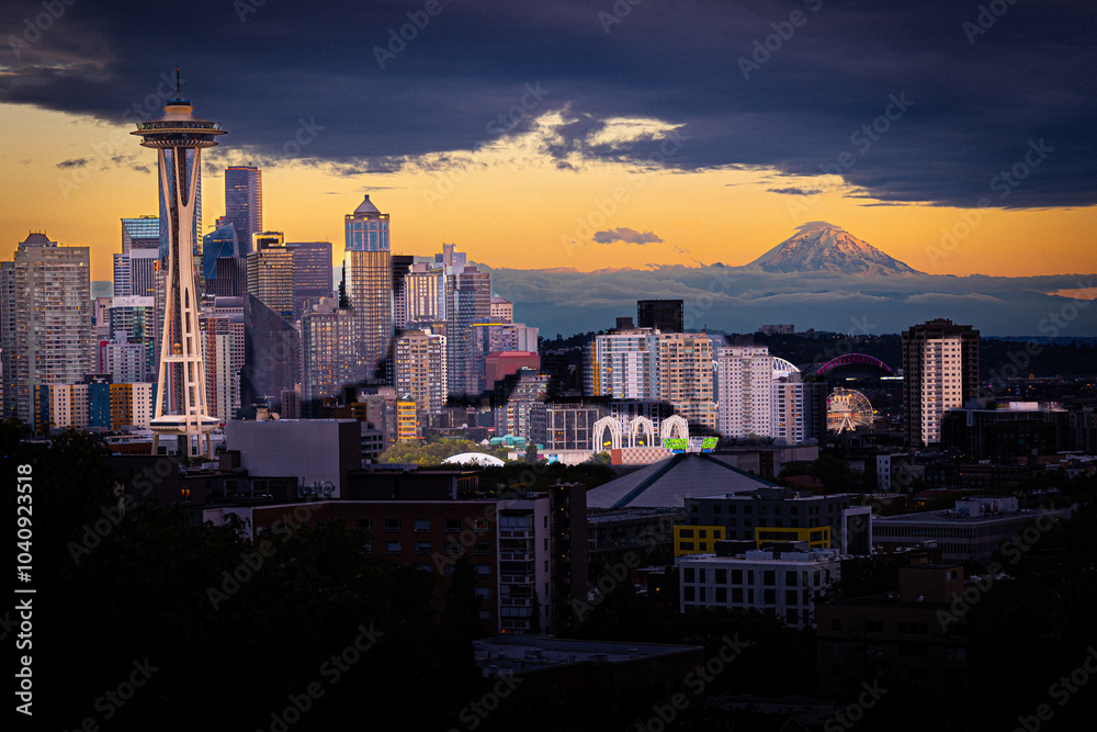 Obraz premium Seattle Sunset