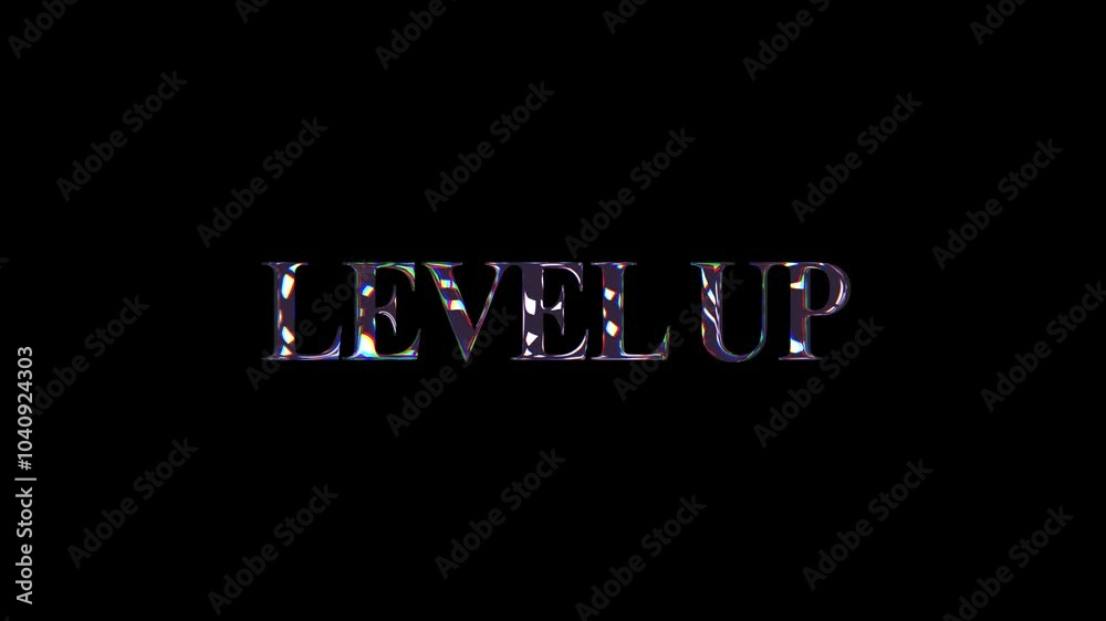 Level up, Crystal level change video animation for video game, game level concept Level up, Crystal level change video animation for video game, game level concept