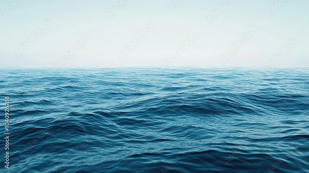 Fototapeta premium Smooth Blue Ocean Transition