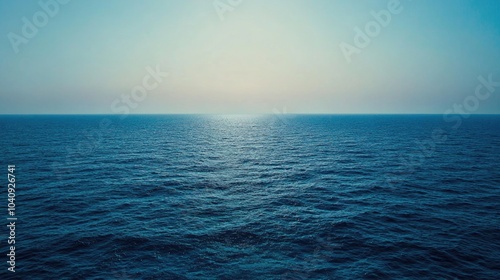 Wallpaper Mural Serene Blue Hues Over Calm Ocean Waters Torontodigital.ca