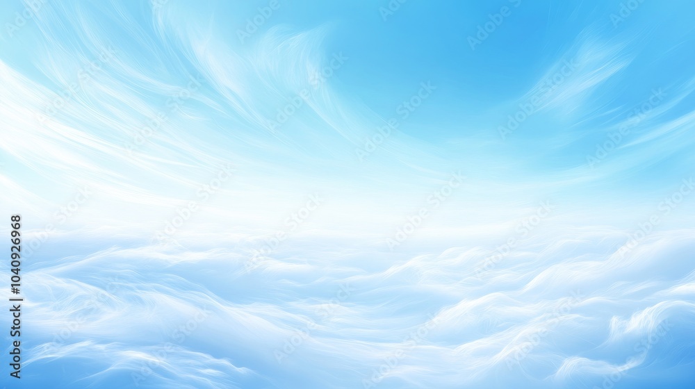 Fototapeta premium Soft Blue Gradient Sky Background