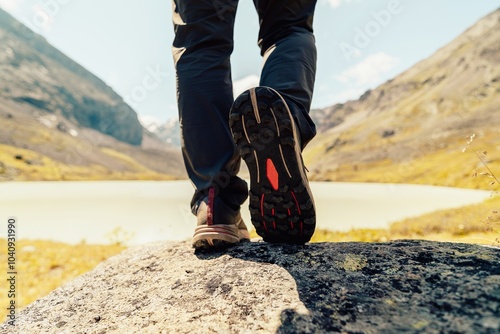 Mens walk in the backcountry