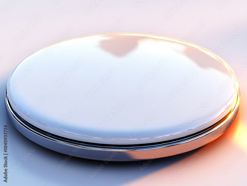 Elegant round white surface design Elegant round white surface design