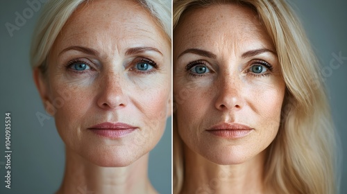 Develop an infographic explaining the benefits of facelifts in reducing signs of aging, with visual before-and-after examples