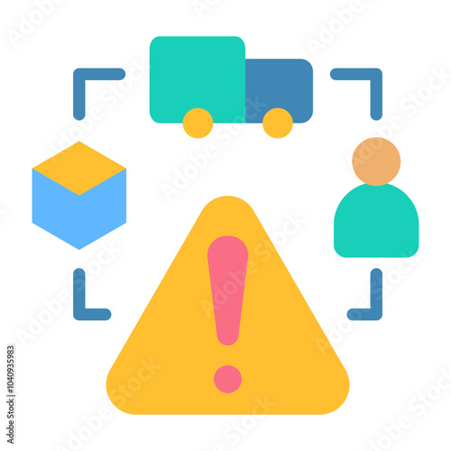 Supply Chain Risk Icon