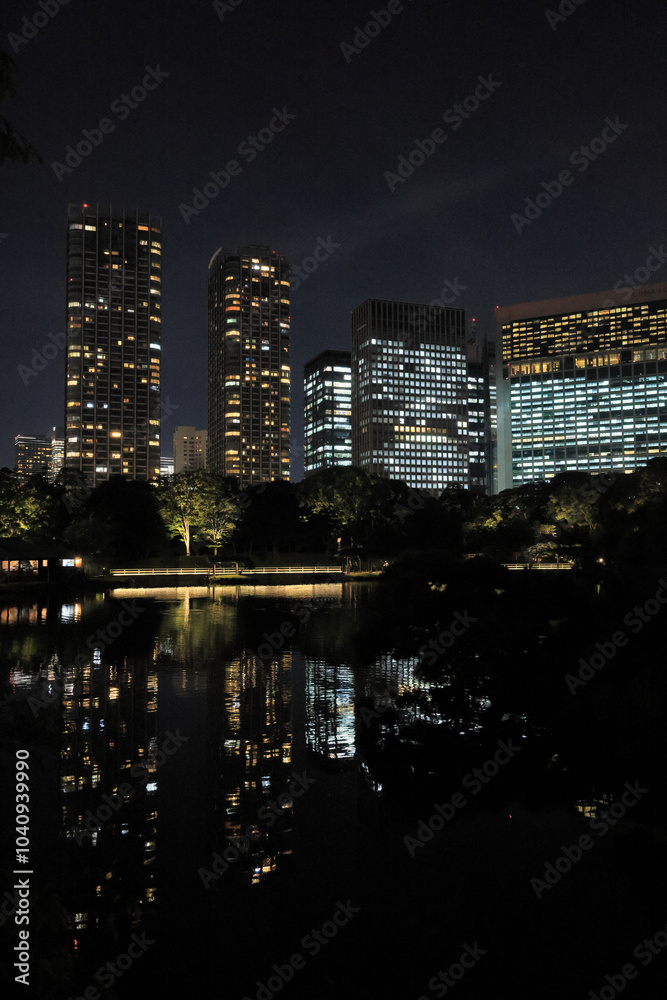 Obraz premium 都心散歩 夜の浜離宮