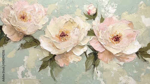 Flowers, painting, art, roses, pink, plum, anemone, peony, azalea, oil painting.