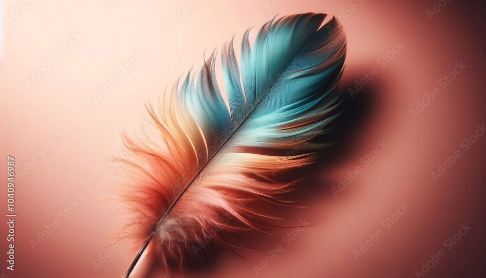 Obraz premium Isolated feather in studio backgrounds