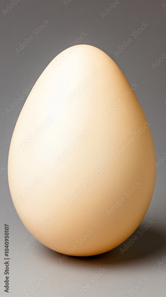 Simple egg on a neutral background