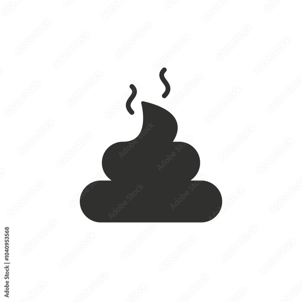 Poop icon Vector isolated simple feces symbol Poop icon Vector isolated simple feces symbol