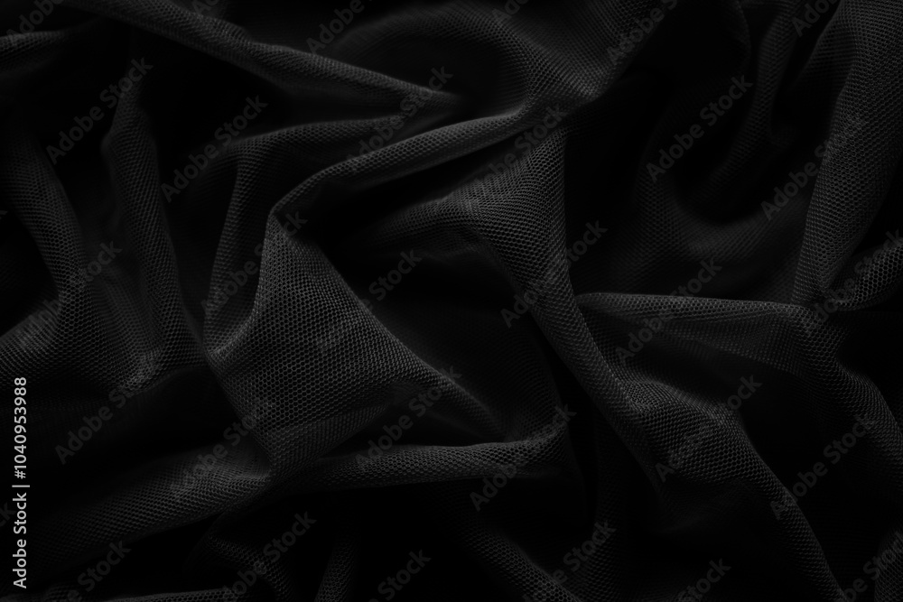 Obraz premium Grey background plastic wrinkle bag film glossy crumpled overlay package rough wrap material pack reflection texture floor packaging retail grain pollution trash polyethylene, backdrop dark material.