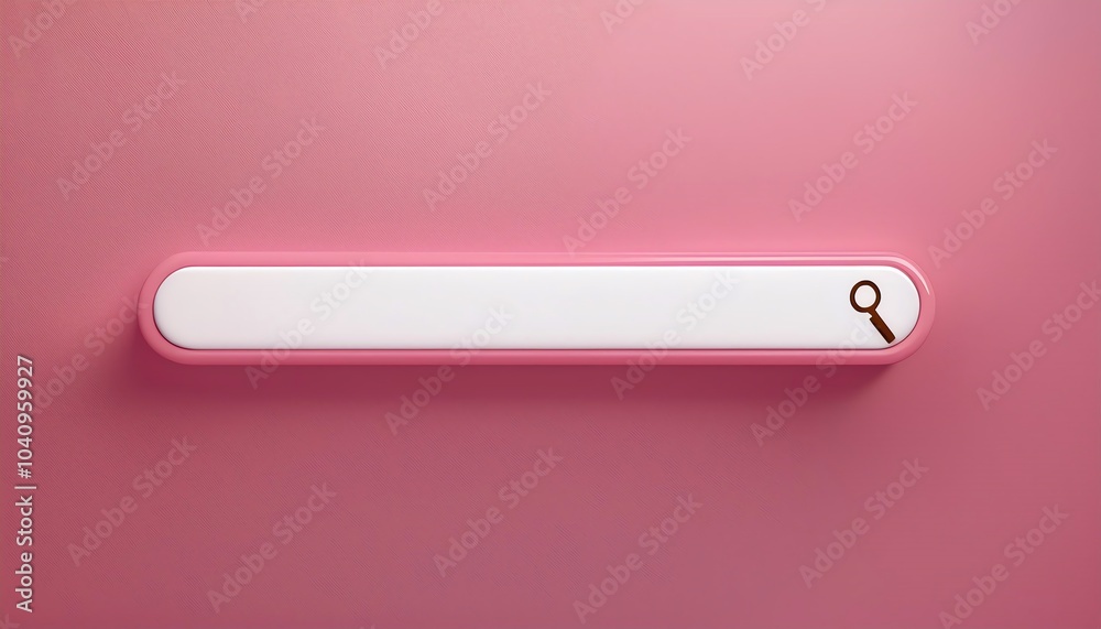 A sleek pink search bar design featuring a key icon, set against a textured pink background. A sleek pink search bar design featuring a key icon, set against a textured pink background.