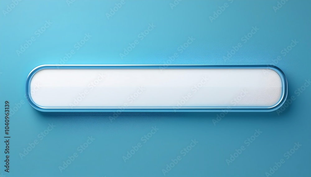 A minimalist blue rectangular frame with a smooth white center, suggesting a display area or placeholder. A minimalist blue rectangular frame with a smooth white center, suggesting a display area or placeholder.