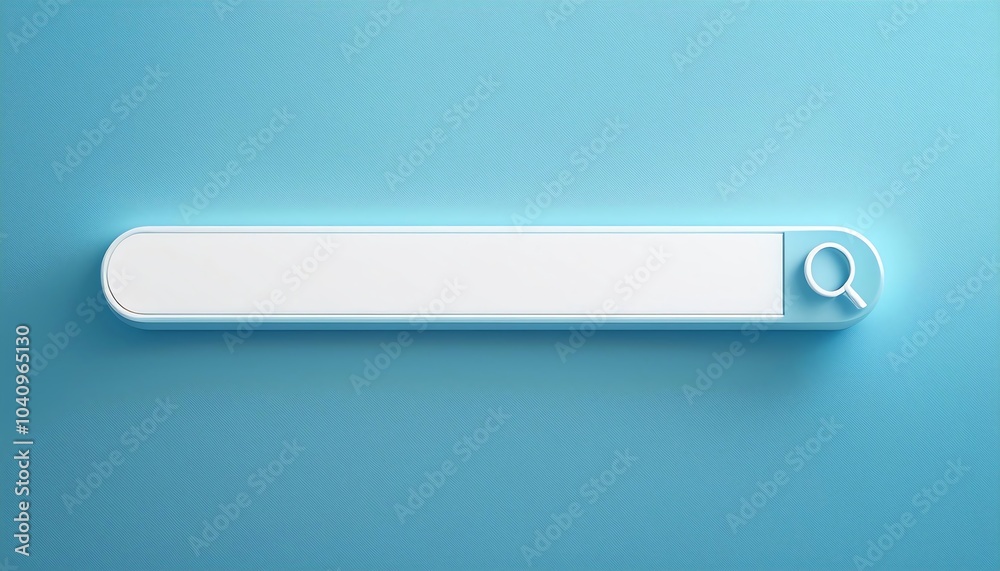 A minimalist search bar on a blue background, designed for user input and navigation. A minimalist search bar on a blue background, designed for user input and navigation.