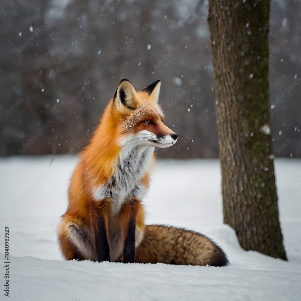 fox in the snow fox in the snow